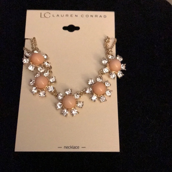 Lc Lauren Conrad orange flower necklace